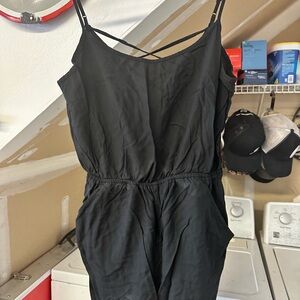 Black Sleeveless Jumpsuit
